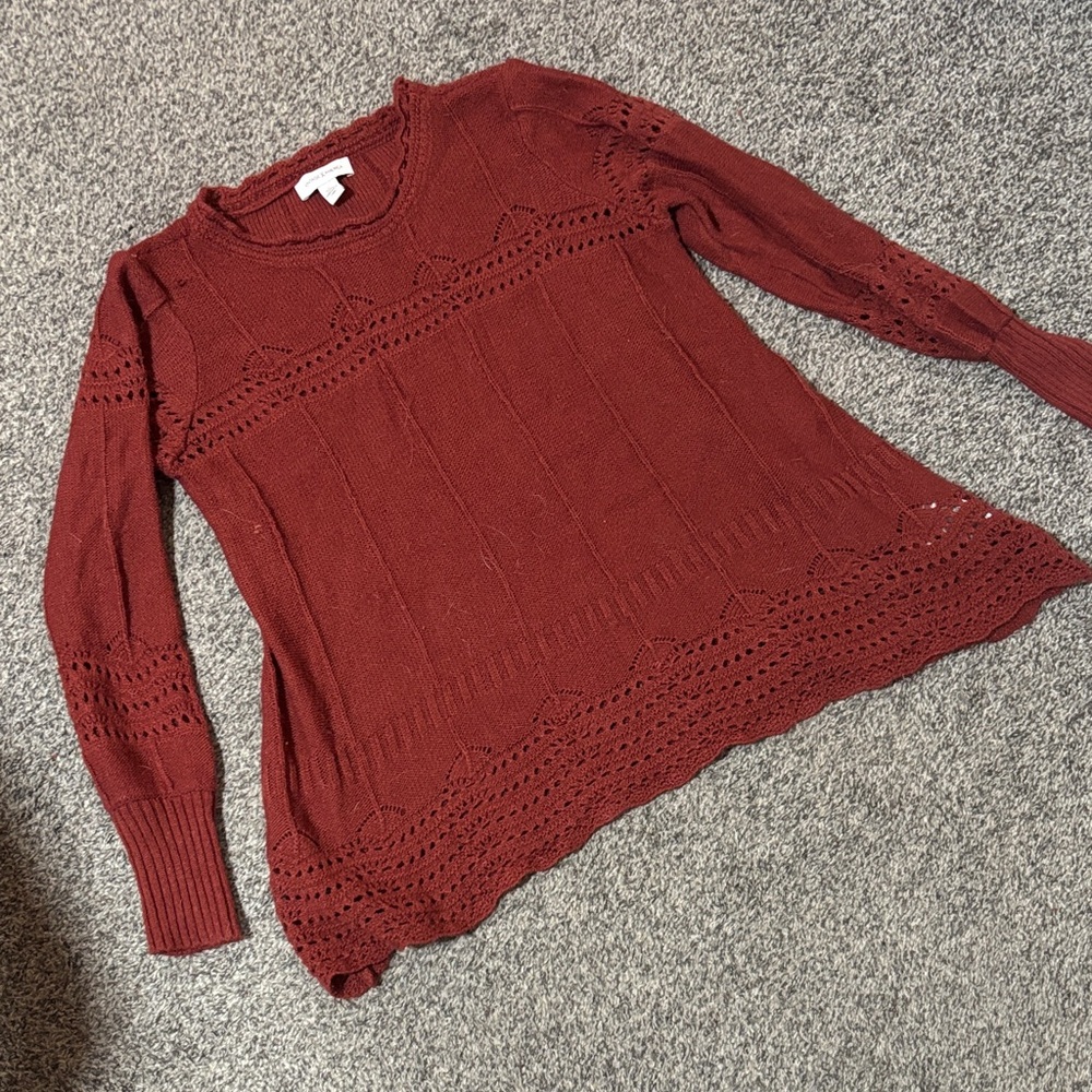 Vintage America Brick Red Sweater